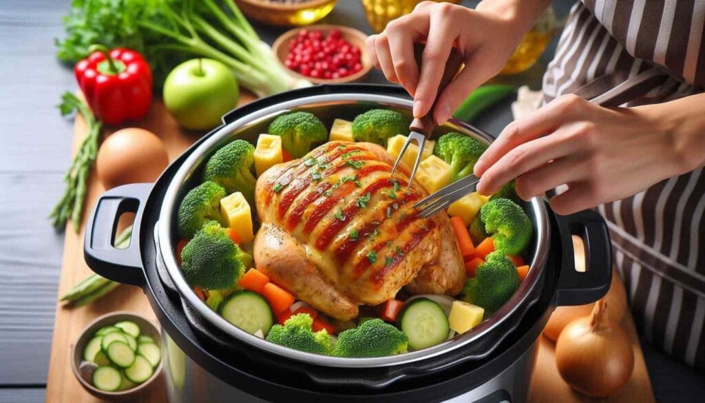 Barber Foods Broccoli Stuffed Chicken in an Instant Pot 