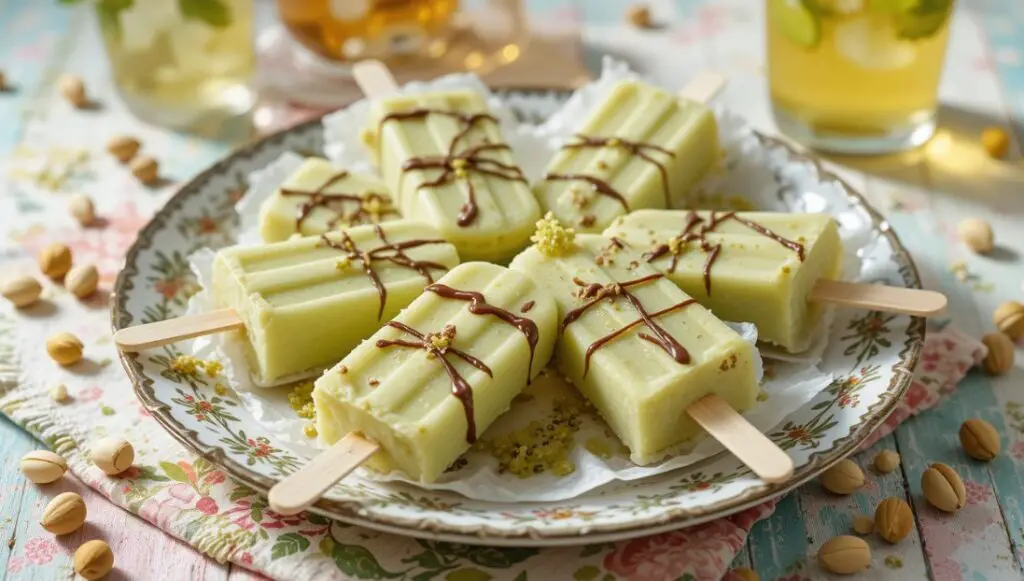 How to Make Pistachio Pudding Popsicles